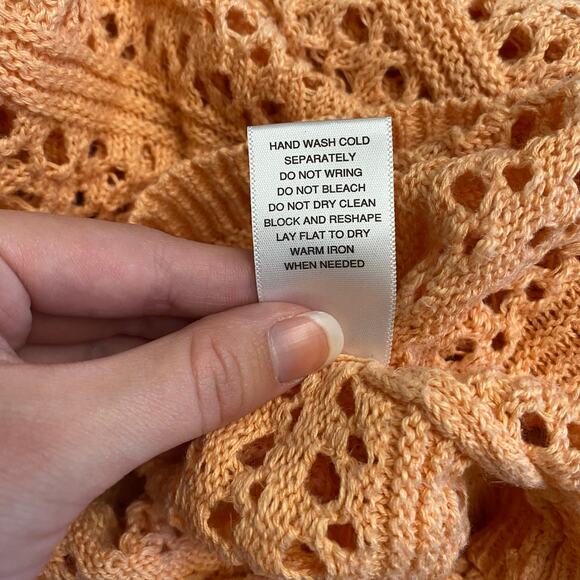 Michael Stars Open Knit Crew Neck Long Sleeve Top
Womens Size M/L‎ Coral - Picture 7 of 7